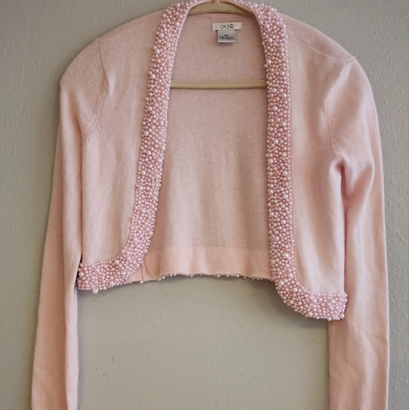 CACH'E pink Cardigan/Shurg - Picture 2 of 5